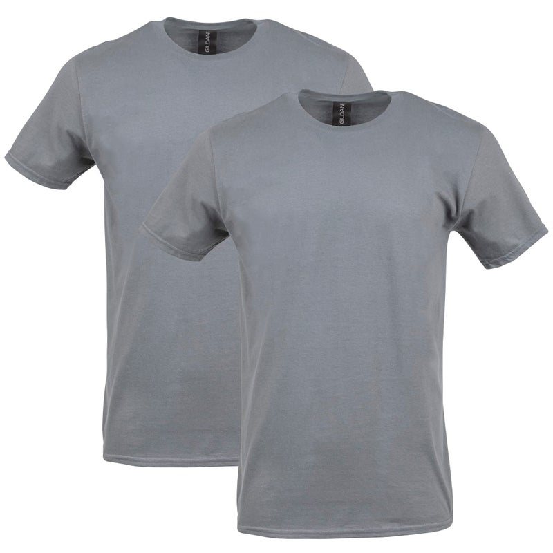 Gildan Adult Softstyle Cotton T-Shirt, Style G64000, Multipack, Charcoal (2-Pack), Medium - Image 1